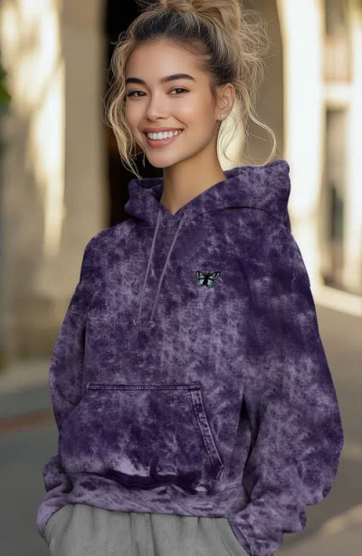DALIX DALIX BUTTERFLY WOMENS MINERAL WASHED HOODIE 