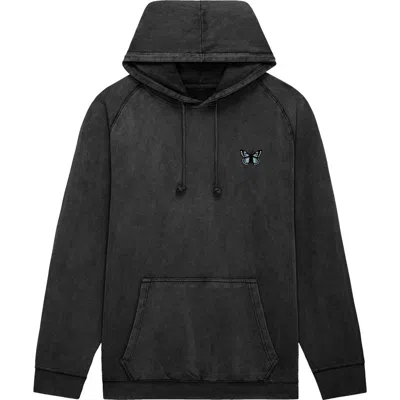 Dalix Butterfly Womens Mineral Washed Hoodie