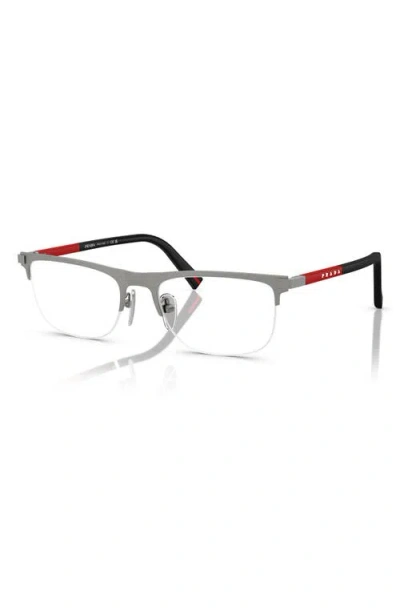 Prada Linea Rossa 53mm Semi Rimless Pillow Optical Glasses