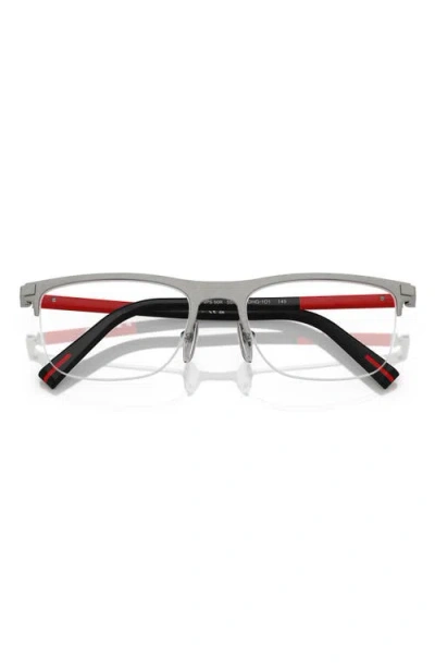 Prada Linea Rossa 53mm Semi Rimless Pillow Optical Glasses