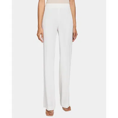 Santorelli Martina Straight Leg Pant With Side Zipper In Techno Crepe