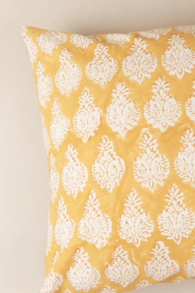 Ninéh Golden Sunrise Hand Block Print Pillow