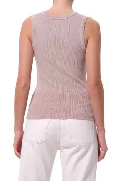 Agolde Poppy Rib Organic Cotton Blend Tank