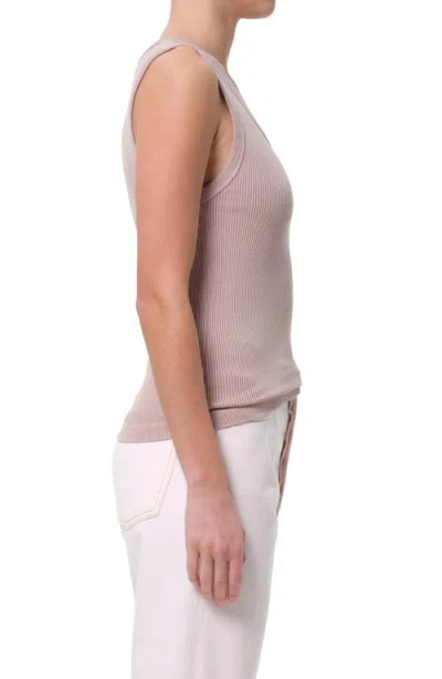 Agolde Poppy Rib Organic Cotton Blend Tank