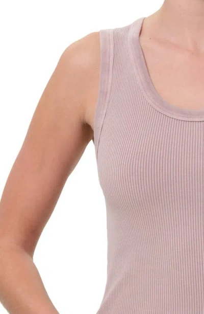 Shop Agolde Poppy Rib Organic Cotton Blend Tank