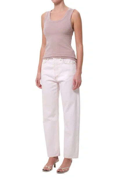Agolde Poppy Rib Organic Cotton Blend Tank