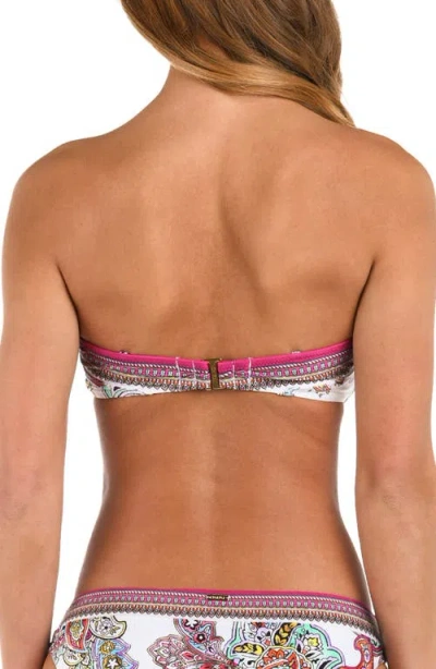 L Agence L'agence Krysta Bright Paisley Bikini Top