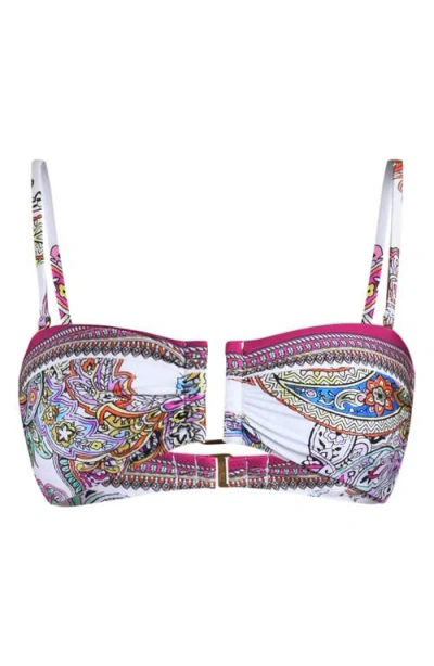 L Agence L'agence Krysta Bright Paisley Bikini Top