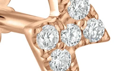 Maria Tash Diamond Lightning Bolt Single Stud Earring