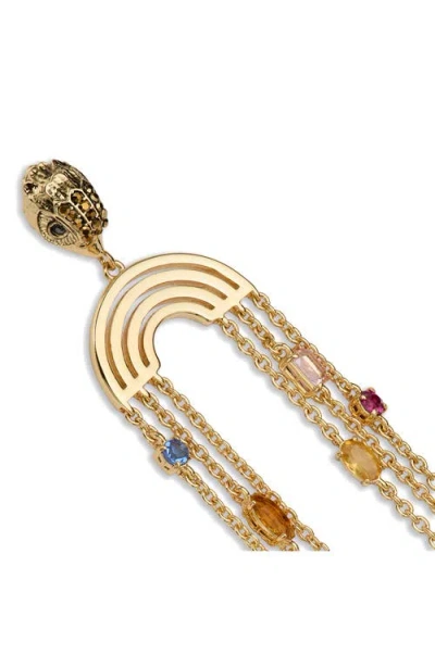 Kurt Geiger London Crystal Chain Chandelier Earrings