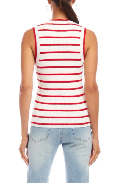 Karen Kane Stripe Rib Sweater Tank