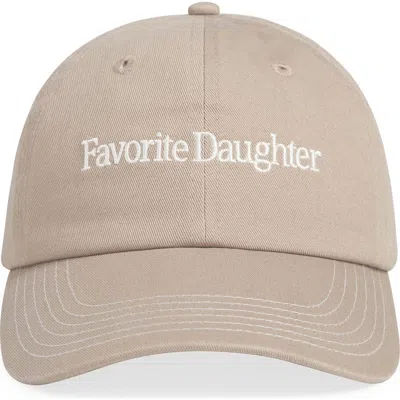 Favorite Daughter Classic Logo Cotton Twill Baseball Cap