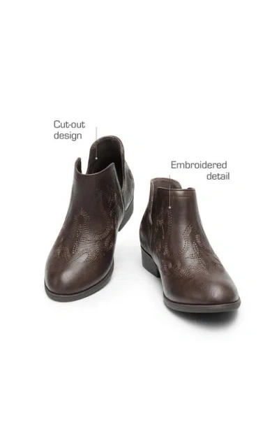 Dream Pairs Kids' Western Boot In Brown