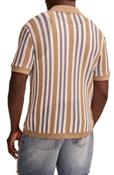 Lucky Brand Stripe Button Through Sweater