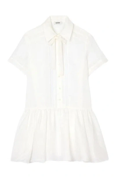Sandro Short Dress With Lace Details