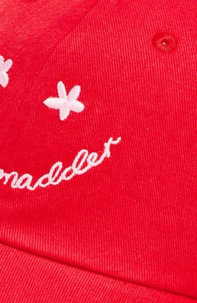 Damson Madder Smiley Face Baseball Cap