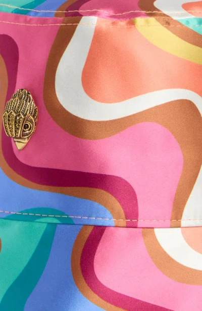Kurt Geiger London Wavy Stripe Print Bucket Hat