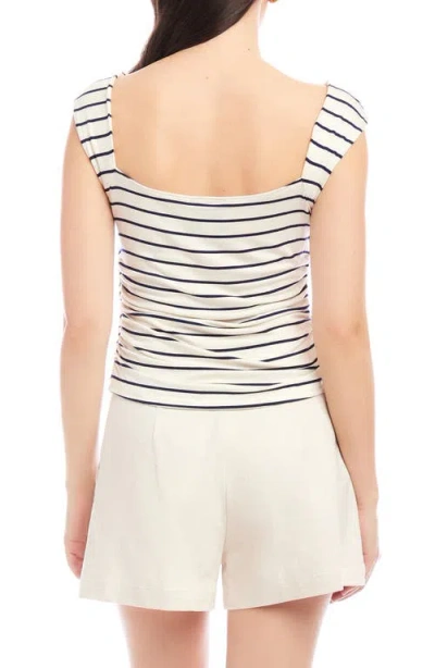Fifteen Twenty Tasha Stripe Ruched Side Top
