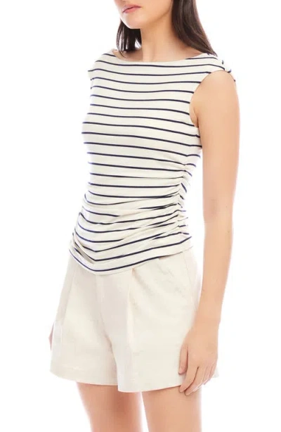 Fifteen Twenty Tasha Stripe Ruched Side Top