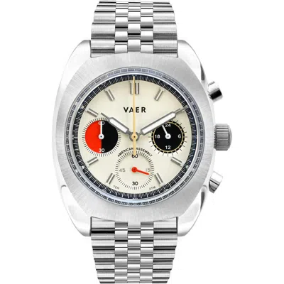 Vaer R1 Racing Chronograph Bracelet Watch, 38mm