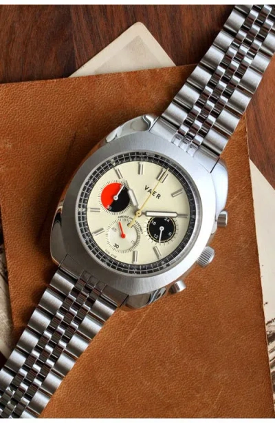 Vaer R1 Racing Chronograph Bracelet Watch, 38mm
