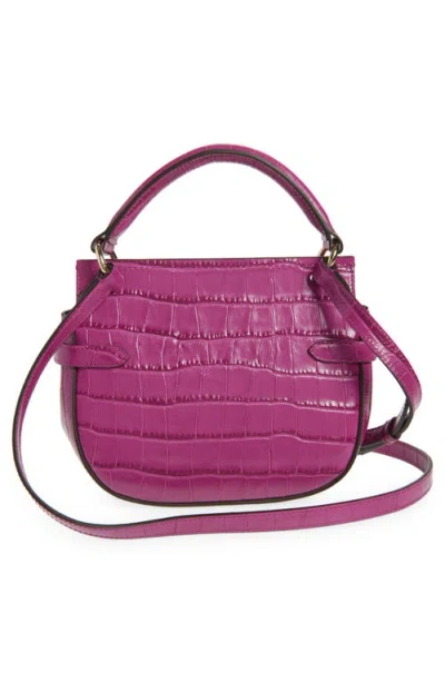Mulberry Small Amberley Croc Embossed Leather Satchel