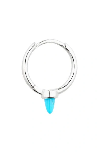 Maria Tash Turquoise Single Spike Hoop Earring