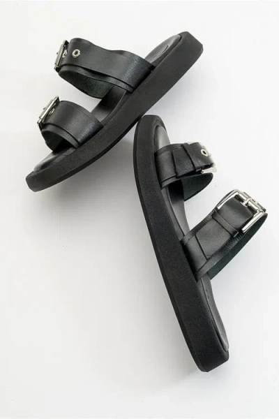 Forever & Always Shoes Finezza Leather Two-strap Sandal