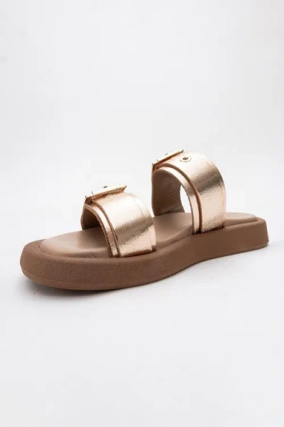 Forever & Always Shoes Finezza Leather Two-strap Sandal