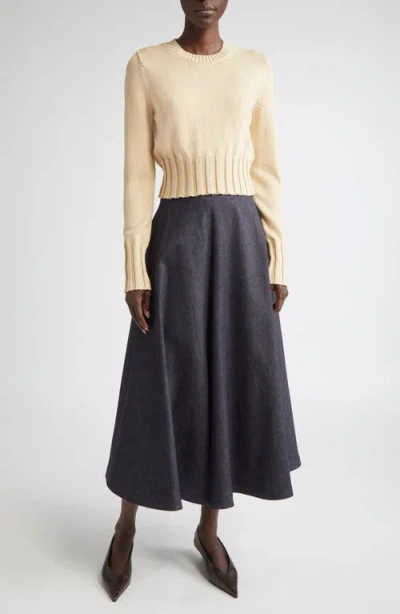 Altuzarra Livvy Wide-rib Cuffs Crewneck Sweater