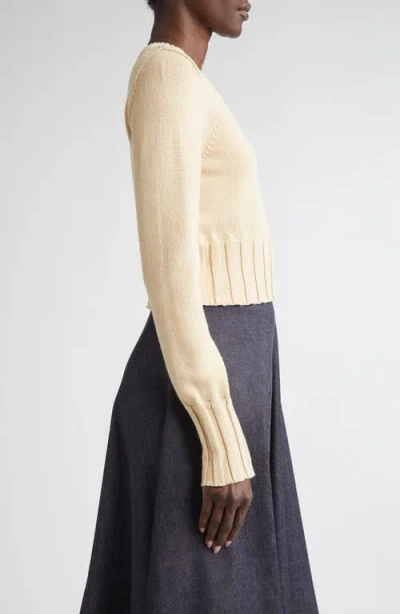 Altuzarra Livvy Wide-rib Cuffs Crewneck Sweater