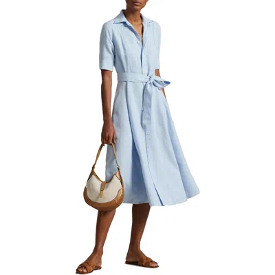 Polo Ralph Lauren Belted Linen A-line Shirtdress