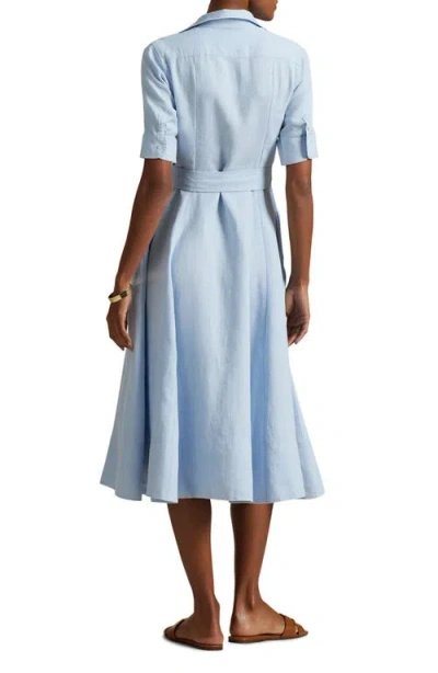Polo Ralph Lauren Belted Linen A-line Shirtdress