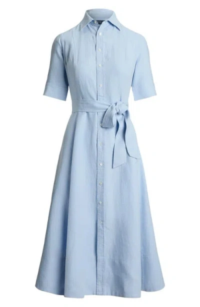 Polo Ralph Lauren Belted Linen A-line Shirtdress