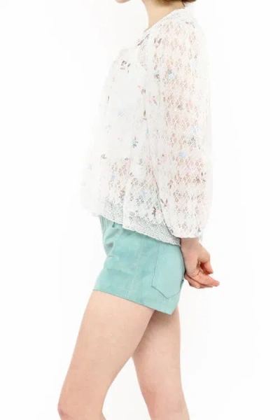 Anna Sui Embroidered Lacey Trellis Blouse