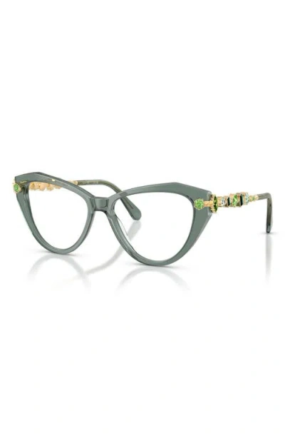 Swarovski 53mm Cat Eye Optical Glasses