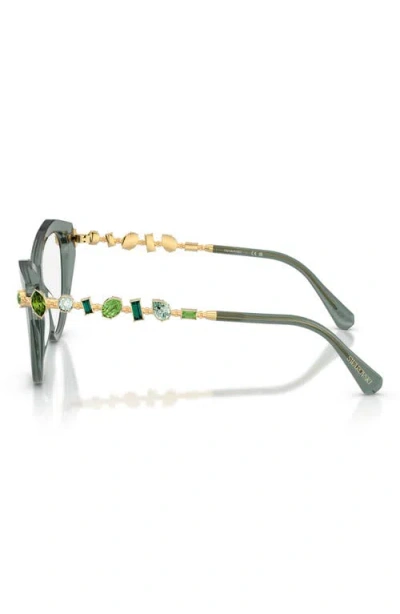 Swarovski 53mm Cat Eye Optical Glasses