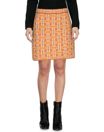 M Missoni Mini Skirts In Apricot