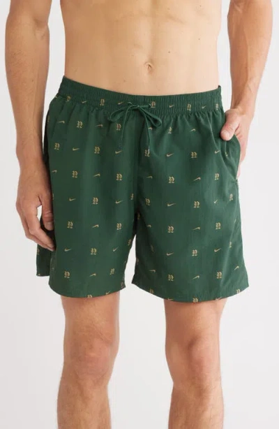 Nike Swim All-over Monogram Nylon 7 Volley Swim Shorts