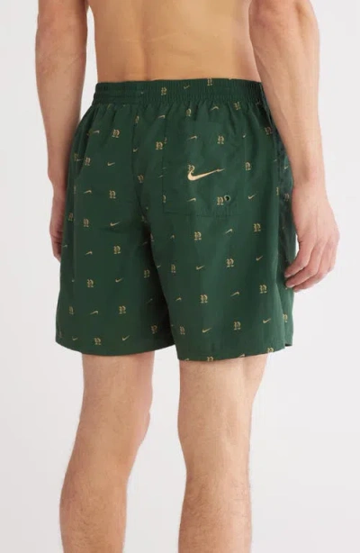 Nike Swim All-over Monogram Nylon 7 Volley Swim Shorts