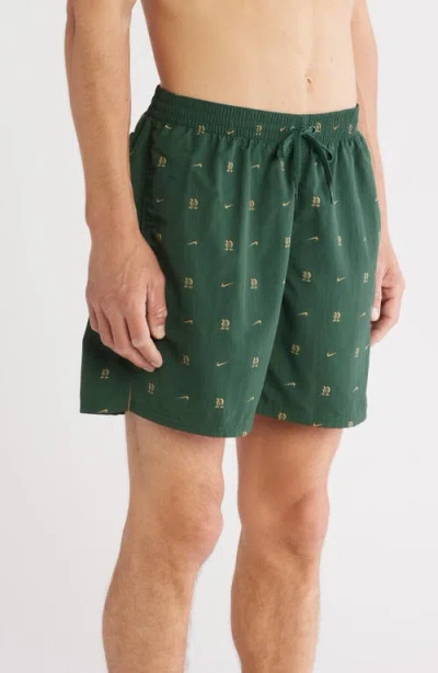 Nike Swim All-over Monogram Nylon 7 Volley Swim Shorts
