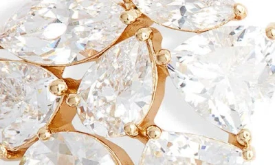 Nadri Deluxe Cluster Cubic Zirconia Drop Earrings
