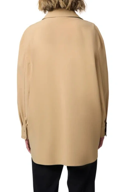 Bernardo Stretch Gabardine Shacket