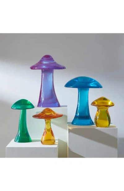 Jonathan Adler Turquoise Acrylic Mushroom Objet
