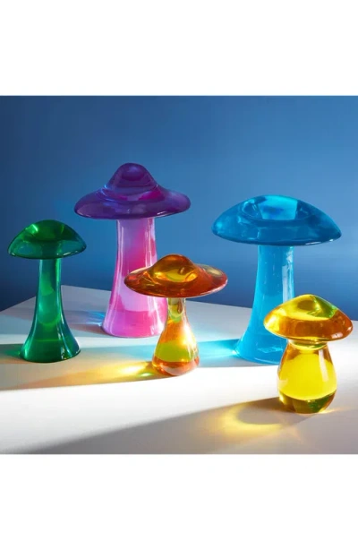Jonathan Adler Turquoise Acrylic Mushroom Objet