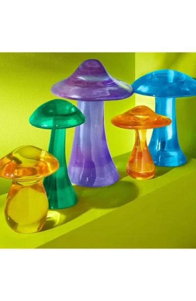 Jonathan Adler Turquoise Acrylic Mushroom Objet