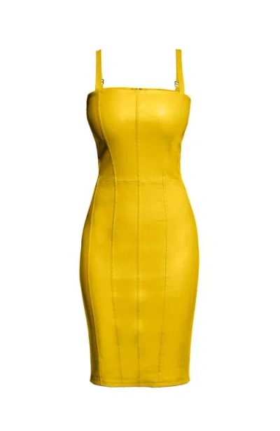 As By Df Merci Stretch Leather Dress