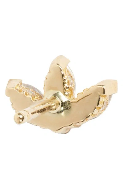 Maria Tash Engraved Diamond Lotus Single Stud Earring