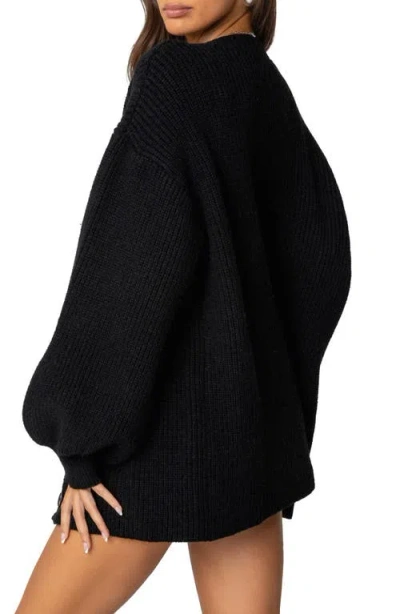 Edikted Mathilde Oversized V Neck Cardigan