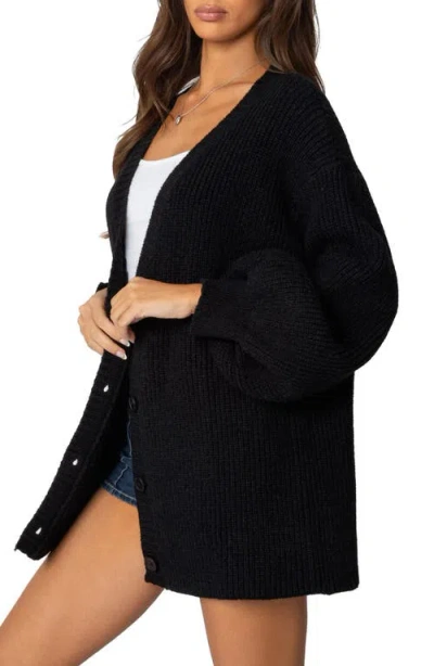 EDIKTED EDIKTED MATHILDE OVERSIZE V-NECK BLOUSON CARDIGAN 